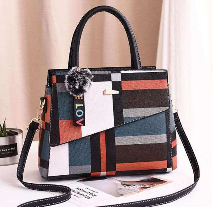 Patchwork Casual Large Shoulder Handbag