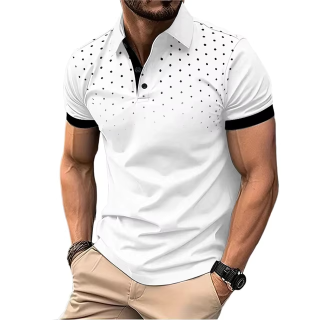 "Essential Ease: Short Sleeve Polo Shirt"