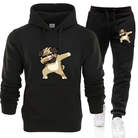 "Classic Luxe: Men's Hoodie and Pants Set"