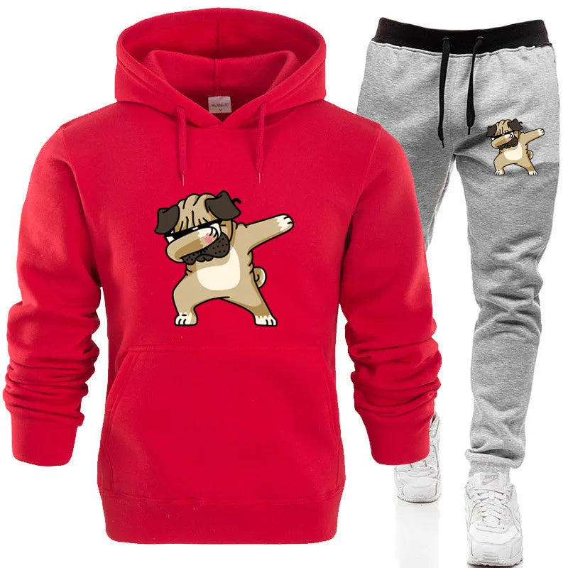 "Classic Luxe: Men's Hoodie and Pants Set"