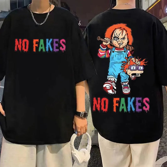 "Chucky's Revenge: No Fakes Graphic Tee"