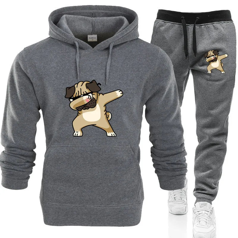 "Classic Luxe: Men's Hoodie and Pants Set"