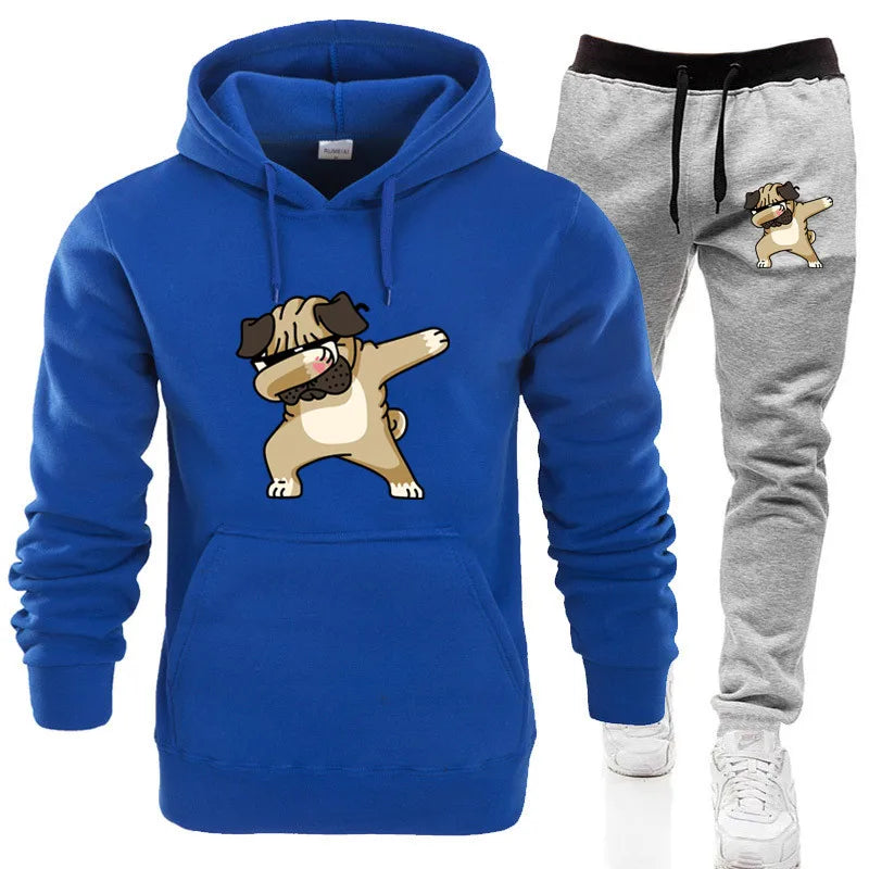 "Classic Luxe: Men's Hoodie and Pants Set"