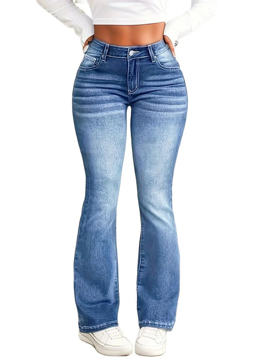 "Flare & Fit: Women's Stretch Boot Cut Jeans"