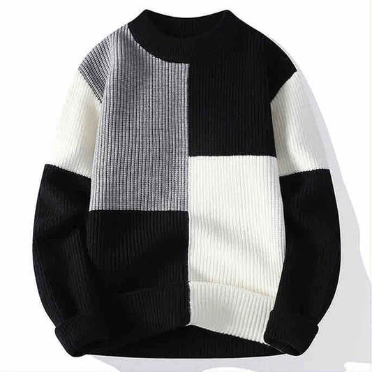 "Urban Luxe Contrast Sweater"